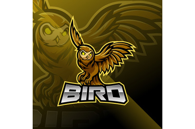 Bird esport mascot logo design