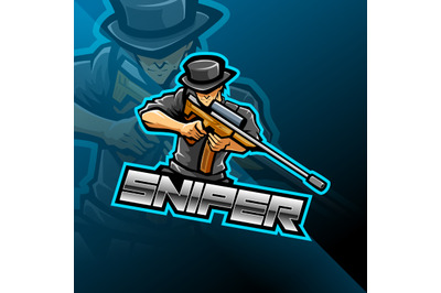 Sniper esport mascot logo design