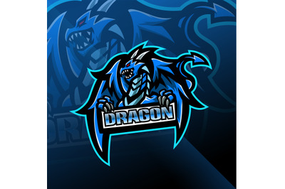 Dragon esport mascot logo design