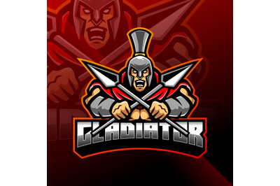 Gladiator esport mascot logo design