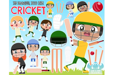 Cricket Clipart - Lime and Kiwi Designs