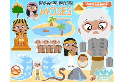 Moses Clipart - Lime and Kiwi Designs