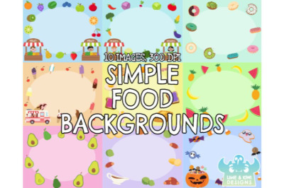 Simple Food Backgrounds - Lime and Kiwi Designs