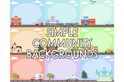 Simple Community Backgrounds - Lime and Kiwi Designs