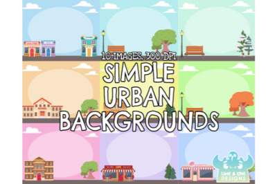 Simple Urban Backgrounds - Lime and Kiwi Designs