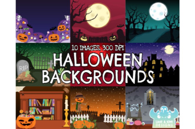 Halloween Backgrounds 1 - Lime and Kiwi Designs