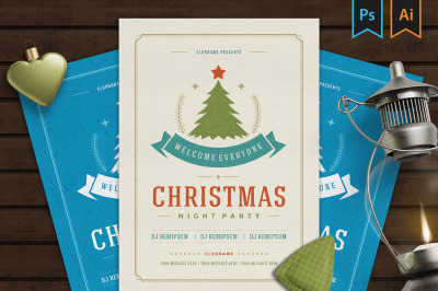 Christmas Party Invitation Flyer