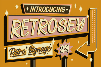 Retrosey - Signage Typeface