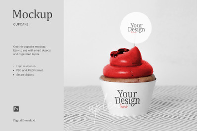 Cupcake Topper Mock Up | Compatible With Affinity Designer