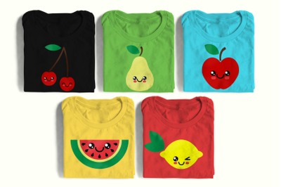 Cartoon Fruits | SVG | PNG | DXF | EPS