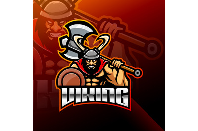 Viking Norseman esport Mascot logo