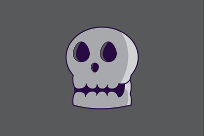 Halloween Icon Skull from side