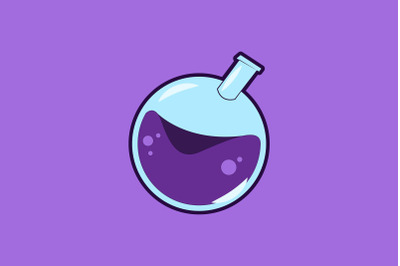 Halloween Icon with Purple Poison