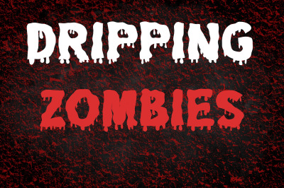 Dripping Zombie Halloween Font