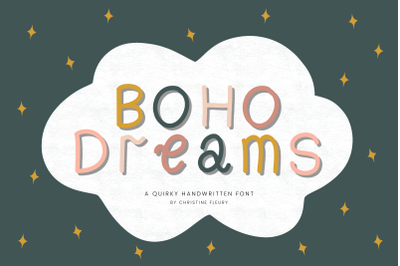 Boho Dreams - A quirky handwritten font