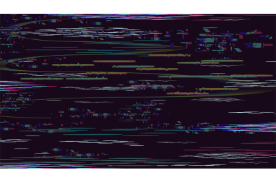 Glitch damage texture. Distortion retro noise effect, no signal abstra