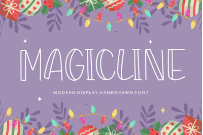 MAGICLINE Modern Display Handdrawn Font