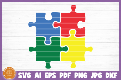 Autism Puzzle SVG Cut File