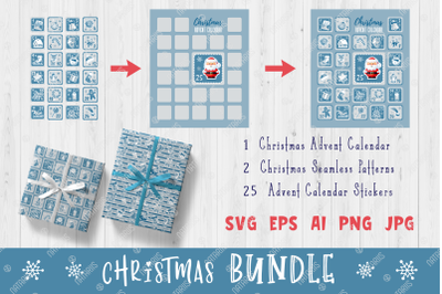Silver Christmas Set - Advent Calendar.