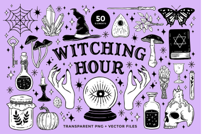 Witchcraft and Magic Illustrations