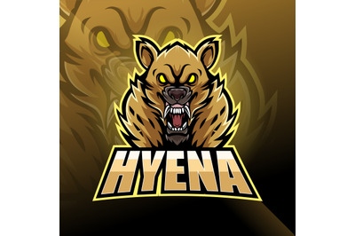 Hyena esport mascot logo design