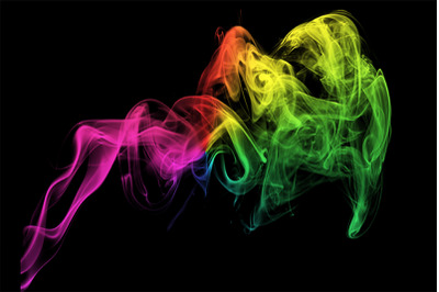 Elegant Colorful Smoke Background