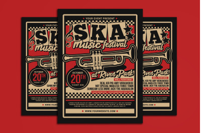 Ska Music Concert Flyer