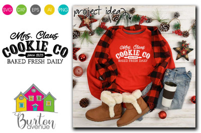 Mrs. Claus Cookie Co Christmas SVG| Christmas SVG File