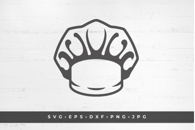 Chef&#039;s hat icon isolated on white background vector illustration. SVG,