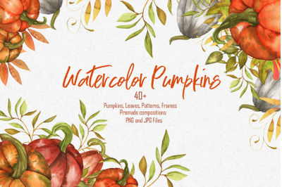 Watercolor Pumpkins Collection