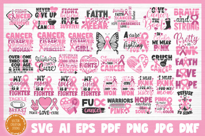 Breast Cancer Bundle SVG Cut Files