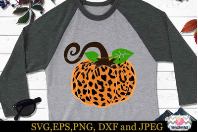 Leopard Pumpkin SVG, Fall SVG, Autumn SVG,Thanksgiving SVG