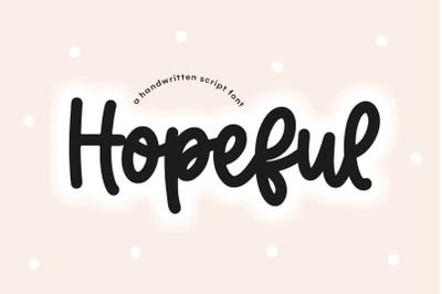 Hopeful - Handwritten Script Font