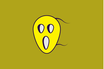 Halloween Icon with Yellow Mask