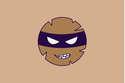 Halloween Icon with Brown Cookies