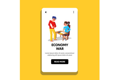 Economy War Business Commerce Competition Vector