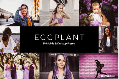 20 Eggplant Lightroom Presets &amp; LUTs