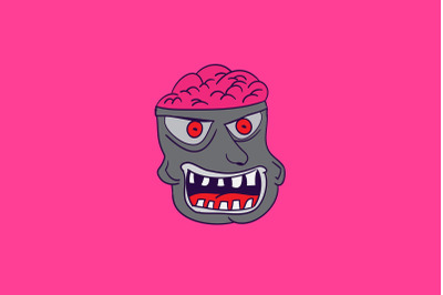 Halloween with Zombie Brain