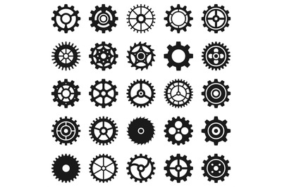 Gears. Transmission cog wheels and machine gearings, technical mecanis