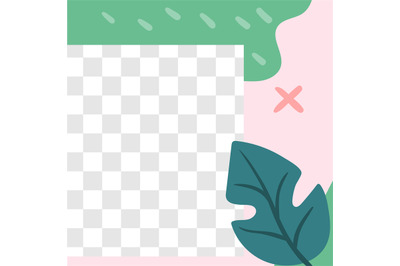 Floral post. Garden flora social media post template