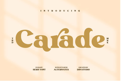 Carade-Elegant Serif Font