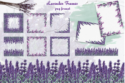 Lavender Watercolor Clipart