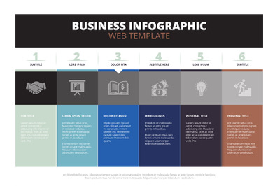 Business infographic. Colorful gramme and buttons for website rate mon