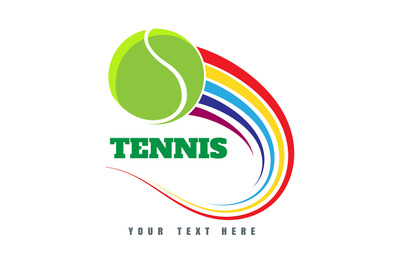 Colorful Tennis logo