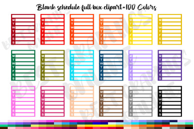 Daily Tracker Full Box Planner Stickers