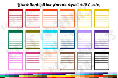 Blank Checklist Planner Stickers Clipart