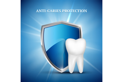 Tooth protection. Dental concept of stomatology tooth healthy guarding