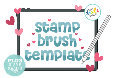 Stamp brush template for Procreate