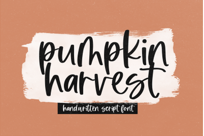 Pumpkin Harvest - Modern Script Font