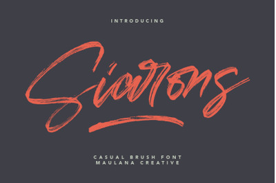 Siarons Casual Brush Font